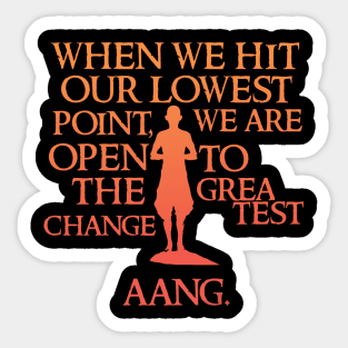 Aang avatar. Sticker